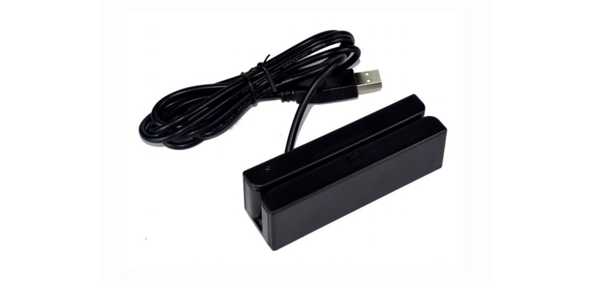 Premier BM-90 lector de tarjeta magnética USB Negro