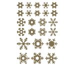 Gommette maildor motifs noel assortis coloris or et argent 550 unites