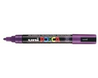 Marqueur posca pc5m gouache encre inodore toutes surfaces pointe moyenne conique couleur opaque couvrante violet