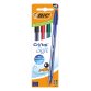 BIC Cristal Soft Nero, Blu, Verde, Rosso Penna a sfera Medio 4 pz