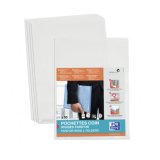 Sachet de 10 Pochettes-coin Oxford Fard'Or A4 PVC lisse épaisseur 14/100ème incolore