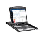 Eaton B020-U16-19-IPF commutateur écran, clavier et souris Grille de montage Noir