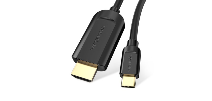 Vention Cable Conversor HDMI 1.4 4K CGUBG/ USB Tipo-C Macho - HDMI Macho/ 1.5m/ Negro
