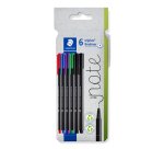 Feutre staedtler triplus fineliner 334 triangulaire    pointe superfine 0,3mm        coloris assortis etui carton