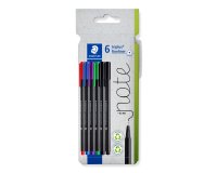 Feutre staedtler triplus fineliner 334 triangulaire    pointe superfine 0,3mm        coloris assortis etui carton