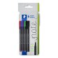 Feutre staedtler triplus fineliner 334 triangulaire    pointe superfine 0,3mm        coloris assortis etui carton