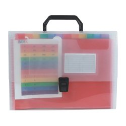 Trieur liderpapel série spectrafile polypropylène a4 210x297mm 1200 microns 26 compartiments coloris frosty transparent