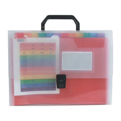 Trieur liderpapel série spectrafile polypropylène a4 210x297mm 1200 microns 26 compartiments coloris frosty transparent