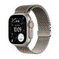 Apple watch Apple Watch Ultra 3 GPS + Cellular 49mm Boitier en Titane Naturel avec Bracelet Milanais Titane Naturel - Large