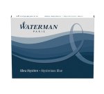 Cartouche waterman longue standard encre bleue noire étui 8 unités