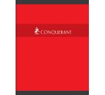 Cahier piqu  conquerant couverture vernie carte       17x22cm 140 pages piqure 70g  s y s