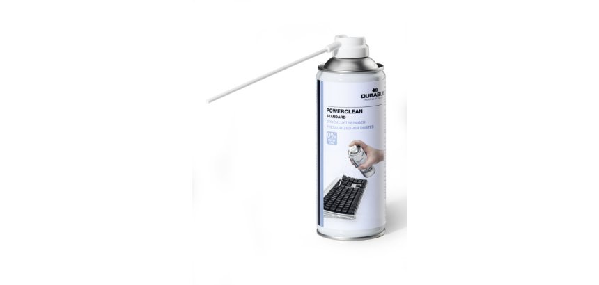 Durable POWERCLEAN compressed air duster 400 ml