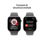 Apple Watch Series 11 GPS + Cellular 46mm Cassa Titanio con Band Grigio Pietra - M/L