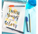 Stylo-feutre stabilo ohp pen soluble pointe fine 0.7mm multi-supports effaçable grip ergonomique pochette assortie 8u