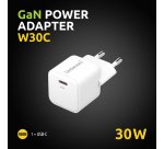 Intenso POWER ADAPTER USB-C GAN/7803022 Universale Bianco AC Ricarica rapida Interno