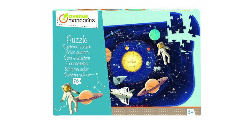 Puzzle éducatif, Système solaire - Multicolore