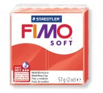 Pâte à modeler fimo soft coloris rouge pain 57g
