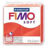 Pâte à modeler fimo soft coloris rouge pain 57g