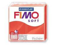 Pâte à modeler fimo soft coloris rouge pain 57g