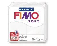 Pâte à modeler fimo soft coloris blanc pain 57g