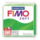 Pâte à modeler fimo soft coloris vert tropique pain 57g