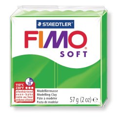 Pâte à modeler fimo soft coloris vert tropique pain 57g