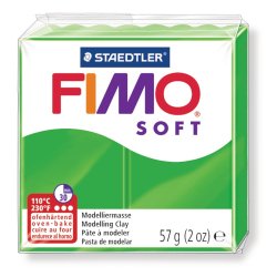 Pâte à modeler fimo soft coloris vert tropique pain 57g