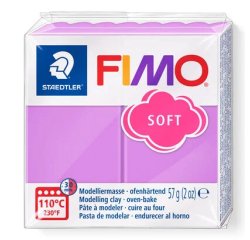 Pâte à modeler fimo soft coloris lavande pain 57g