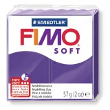 Pâte à modeler fimo soft coloris prune pain 57g