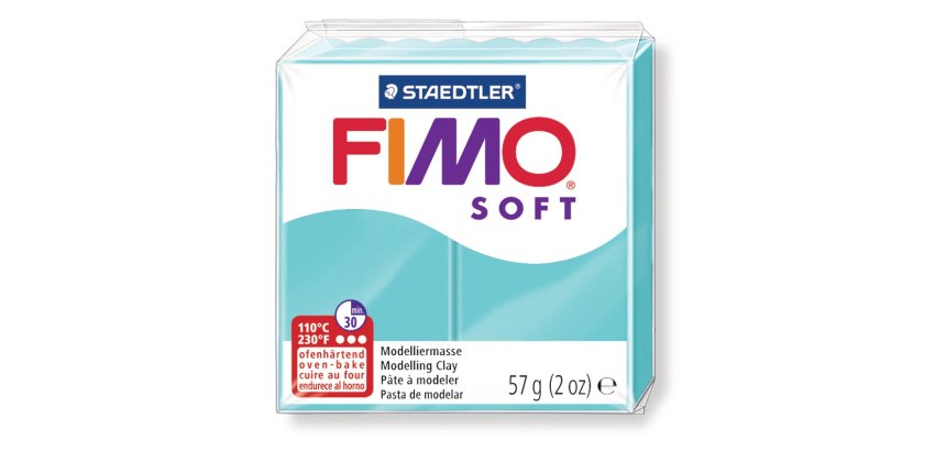 Pâte à modeler fimo soft coloris menthe pain 57g