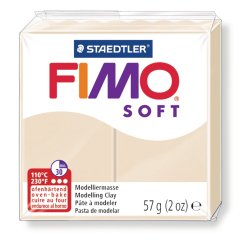 Pâte à modeler fimo soft coloris sahara pain 57g