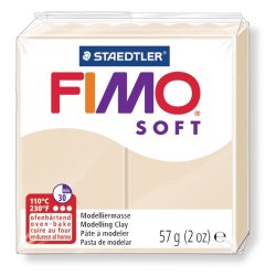 Pâte à modeler fimo soft coloris sahara pain 57g