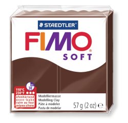 Pâte à modeler fimo soft coloris chocolat pain 57g