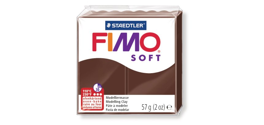 Pâte à modeler fimo soft coloris chocolat pain 57g