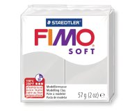 Pâte à modeler fimo soft coloris gris pain 57g
