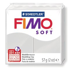 Pâte à modeler fimo soft coloris gris pain 57g