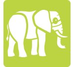 Set de 6 pochoirs enfants, Animaux de la savane - Orange