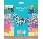 Papier origami avenue mandarine geometric 200x200mm 70g pochette 60 feuilles