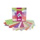 Pochette de 60 feuilles origami 20x20cm, 70g, recto-verso + 1 planche stickers yeux