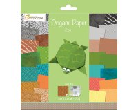 Origami Paper Zoo, 20 x 20 cm, 60F, 70g - Multicolore