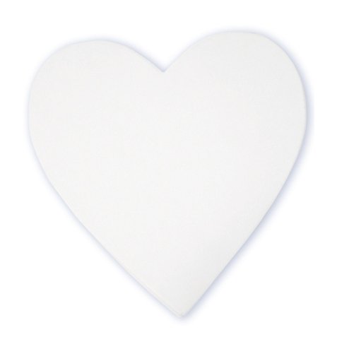 Coeur plein 20,5cm - Blanc