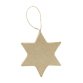 Etoile plate à suspendre 7,5cm - Kraft