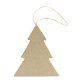 Sapin plat à suspendre 8cm - Kraft