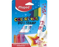 Feutre-tampon COLOR'PEPS DUO STAMP, étui de 8