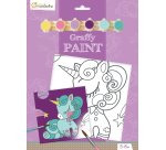 Graffy Paint, Licorne, 20x20 cm - Violet