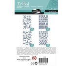 Gommette holographique maildor10,5x16cm design assortis coloris argent sachet 20 planches 1065 unites