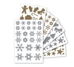 Gommette maildor motifs noel assortis coloris or et argent 550 unites