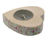 Porte bougie coeur 8,5x8,5x2cm - Kraft