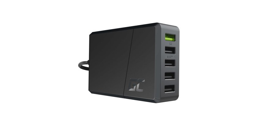 Green Cell CHARGC05 Caricabatterie per dispositivi mobili Universale Nero AC Ricarica rapida Interno