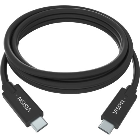 Vision TC 2MUSBC/BL câble USB USB 3.2 Gen 1 (3.1 Gen 1) 2 m USB C Noir